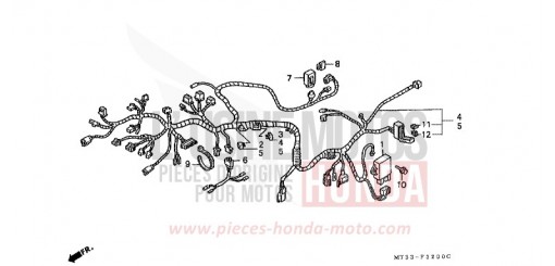 WIRE HARNESS (ST1100L/M/N/P/R) ST1100L de 1990